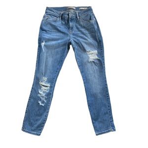 GUESS Distressed Ripped Blue Jeans Size 26